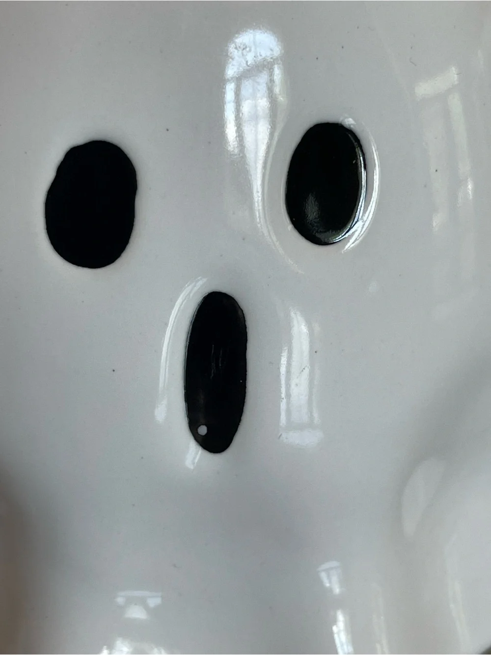 Williams Sonoma White Ghost Figural Mug Set of 2 Halloween Stoneware NEW